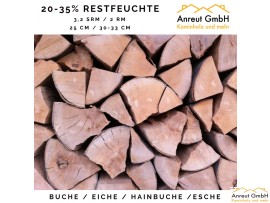 3,2 SRM (2 RM) BUCHE o. EICHE, 20-35% Restfeuchte