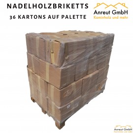 NADELHOLZBRIKETTS "Pini&Kay" 684 kg / 36 Kartons auf Palette