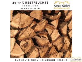 1,6 SRM (1 RM) EICHE ca. 25cm ca. 20-35% Restfeuchte